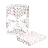Manhattan Kids 赤ちゃん ブランケット コットン製 出産祝い ベビー バスタオル 夏用 冬用 通気 キッズ 寝具 新生児 綿100% 毛布 箱入り 76cm×102cm (ボーロ/ピンク