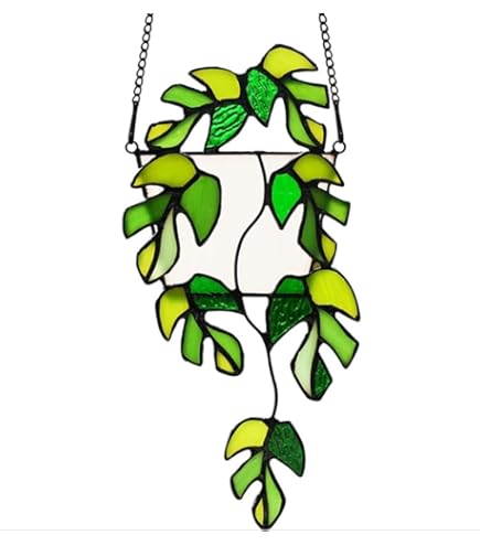 Amazon.co.jp: Lcensp ステンドグラス 四つ葉のクローバー 装飾 サン