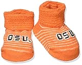 NCAA Oregon State Beavers幼児ストライプギフトボックスブーティ、新しい生まれ、オレンジ/ホワイト