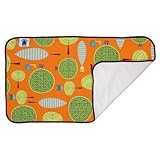 Planet Wise Designer Waterproof Diaper Pad, Orange Woods by Planet Wise Inc. [並行輸入品]