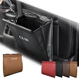 KINKA マツダ向け 車用ゴミ箱 CX-60用ゴミ箱 マグネット 車用収納ケース 後部座席 フック付き ゴミ入れ 5kg 車 カー用品 収納 車用 ゴミ箱 小物入れ 便利グッズ PUレザー 大容量 マグネット 防水 多機能(カーキ色)