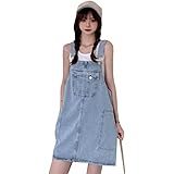 [REHOODN] オーバーオール レディース 夏服 サロペットスカート 学生 ゆったり ミニスカート デニム おしゃれ オールインワン カジュアル ショート丈 可愛い