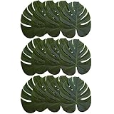 14 " Imitation Green Plant Leafs Forハワイアン、動物園またはTropicalテーマパーティやデコレーション W2w275