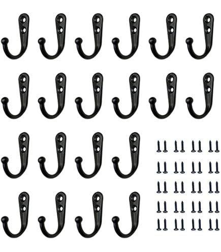 Amazon.co.jp: happykau 壁掛けフック 20個セット 金具 壁付け フック