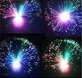 Simplyシルバー – マルチカラー光ファイバーランプライトホリデーウェディングCenterpiece Fiberoptic Led