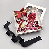 ヘアゴム&ヘアピン　かわいい　子供　リボン　ヘアアクセサリー　17個セット (17点, ワイン)