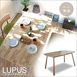 北欧風 ダイニングテーブル 135 LUPUS ルーパス 4人用 木製 天然木 カントリー 北欧 ラバーウッド 単品 幅135 ナチュラル モダン 食卓テーブル 4人 おしゃれ シンプル