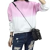 (マーシェル) Marshel マタニティ トップス トレーナー おしゃれ デザイン カラー グラデーション 産前 産後 長く使える 妊婦服 ピンク M