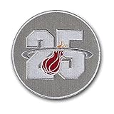 Miami Heat 25周年記念Seasonロゴジャージーパッチ4 "バージョン( 2012 – 13 )