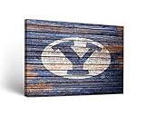 Brigham Young University BYU Cougarsキャンバス壁アートWeatheredバージョン