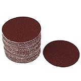 uxcell　紙やすり　サンドペーパー　10cmダイヤ　40グリット　振動ツール　50個