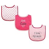 Luvable Friends 3 Piece Drooler Bibs with Fiber Filling for Girls, I love Aunt by Luvable Friends