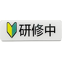 Amazon.co.jp: 【ピカワン】ワンタッチ腕章「研修中」クリップ式 布製