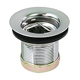 EverflowバースタイルDeep Kitchen Sink Strainerクロムメッキジュニアデュアルバスケットディープパターン7552、フィット1 – 7 / 8インチto 2 – 1 / 2