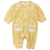 LoveLoveKids(ラブラブキッズ) ベロアハートジャガードフィットモンキーオール 70cm /オレンジ NO.KK-31-3237