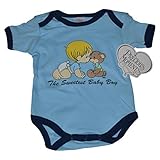 Precious Moments Baby Boy 'sボディスーツ – The Sweetest Baby Boy US サイズ: S カラー: ブルー