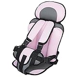AutoLover® チャイルドシート 安全シート便利 取り付け 脱着 簡単 子供 保護 ベビー チェア 自動車用 簡易型チャイルドシート 生後 9カ月 ~(ピンク)