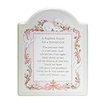 Abbey押し"洗礼Prayer " Plaque 8 x 10" ピンク 91484U