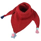 ファッションキッズソフトスカーフ冬暖かいネッカチーフ子供ニットマフラー - A18