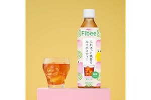 Fibee ミツカン ふわぁっと桃香る ルイボスティー 500ml | 腸まで届く 発酵性 食物繊維 腸活 イヌリン 無糖 ノンカフェイン フレーバーティー ファイビー