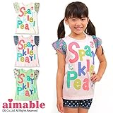 (エマーブル)AIMABLE 盛夏'15 スカラップ刺繍半袖Tシャツ 130 オフホワイト