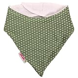 Minene Bandana Bib (Green/ White Dots by Minene