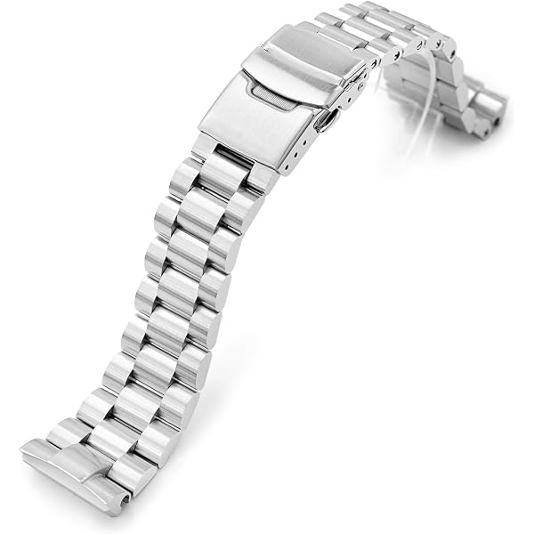 Amazon.co.jp: 22mm メタル時計バンド Angus ジュビリー for セイコー