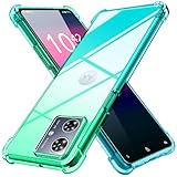 Moto G64 5G 用 ケース Moto G64y 5G 用 ケース クリア 薄型 グラデーション色 ケース 軽量 tpu 耐衝撃 スマホケース 透明 米軍MIL規格取得 おしゃれ 黄変防止防塵一体型 人気 モトローラ モト G64 5G 用 携帯カバー グラデーション緑 MD-SXJB-68-01