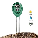 YSBER 3 in 1土壌PH水分水分計/酸性湿度日光庭園植物花湿ったテスター植物用ツール (グリーン)