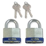 Madol 45 mm南京錠、2つのセットで開くと同じキーの( 544ka )