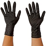 Atlantic Safety Products ASPBLS Black Lightning Gloves, Small, pack of 100 [並行輸入品]