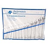 Performance Tool W1114M Metric Combination Wrench Set, 14-Piece [並行輸入品]