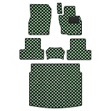 Hotfield マツダ 新型 CX-60 CX60 KH系 フロアマット＋トランクマット ラゲッジマット/チェックグリーン