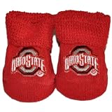 オハイオ州状態赤Baby Booties Boxed Gift set-ncaa Licensed