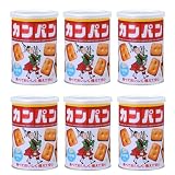 カンパン 100g 6個 セット 非常 非常食 保存 保存食 備蓄 災害 缶 缶入り 長期保存 まとめ買い 箱 パン お菓子 業務用 保存缶 乾パン (6個セット)