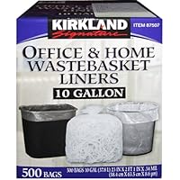 【KIRKLAND】カークランド ゴミ袋　500枚入り/37.8L /ウエイストバスケットライナー/半透明