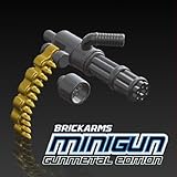 BrickArms 2.5 Scale LOOSE Weapon Gunmetal Minigun with Brass Ammo Chain [並行輸入品]