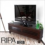 GP-PLANNING 【アウトレット商品】 テレビ台 コーナー 幅120cm 木製 訳あり RIPA カラー ／ ダークブラウン