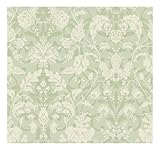 York Wallcoverings ad8174smp Verandaフローラルダマスク8 x 10壁紙メモ型サンプル