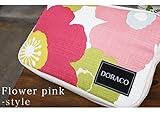 DORACOおむつポーチ　オムツポーチにもOKな大きさのクラッチバッグ！ (フラワー／ピンク)
