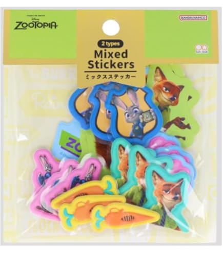 ズートピア3Dシール 6シートセット【新品・送料無料】 Amazon | ズートピア[シールシート]シール/Wave your buddy