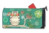 MailWraps冬フクロウメールボックスカバー# 01261