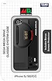 Tommo Hardware Series Mega Drive Classic System Silicon Case for iPhone 5/5S - Retail Packaging - Black [並行輸入品]