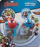 2パックMarvel Avengers projectables|rotatable 6-imageプロジェクトLEDナイトライトと1つのイメージに投影LEDナイトライト、プラグイン、ライトSensi