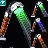 Generic 7 color flash : Attachment On The Crane LED Water Shower Heads Nozzle On Shower Water Saving