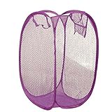 大きな折りたたみ式ポップアップランドリーバスケット洗濯バッグHamperメッシュストレージ404060 CM