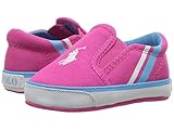 (ポロラルフローレン) Polo Ralph Lauren キッズカジュアルシューズ・・スニーカー・靴 Prezli (Infant/Toddler) Pink Canvas/White Pony 2