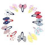 Perfk 24個入り　子供　混合色　ボウタイ　髪クリップ　ヘアグリップ　バレッタ　ヘッドバンド　贈り物　可愛い