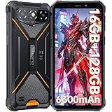 OUKITEL G3 タフネススマホ - 16GB+128GB/1TB 防水 アンドロイド SIMフリー スマホ 本体 6300mAh バッテリー 6インチ HD+ 大画面 薄型 軽量 スマートフォン 本体 13MPカメラ 防塵耐衝撃 Android ゲーミングスマホ OTG、Bluetooth5.0、4GデュアルSIM、安全、実用、防災、技術適合認