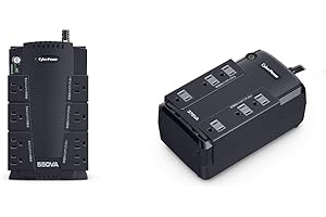 CyberPower 無停電電源装置 (常時商用給電/矩形波出力) 550VA/330W CP550JP & 無停電電源装置 (常時商用給電/矩形波出力) 375VA/255W CP375JP ブラック【セット買い】